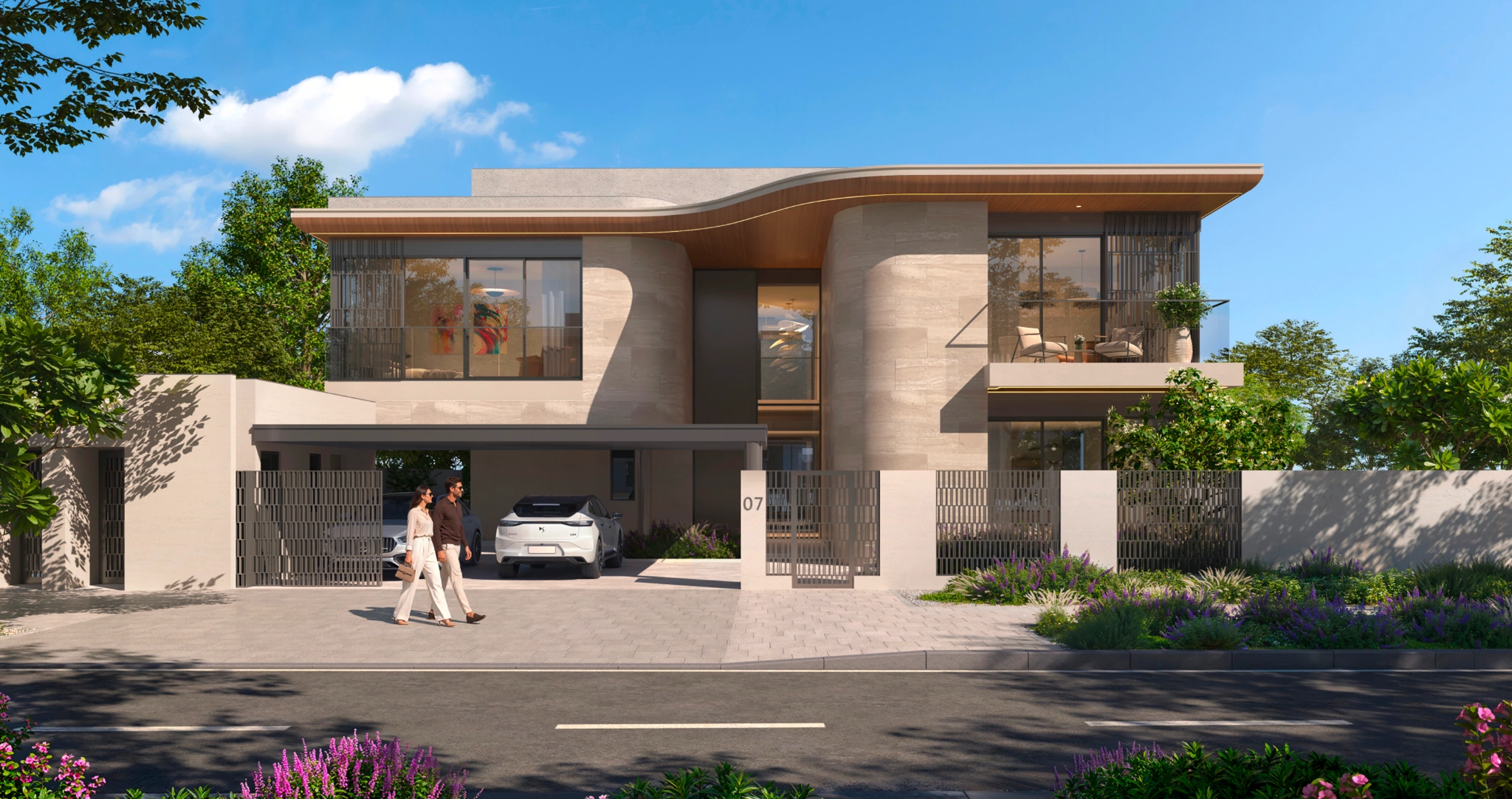 Artist’s impression of a contemporary Talay villa by Aldar